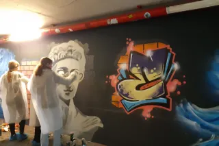 Graffiti-Projekt in Kooperation mit der Stadtgemeinde Enns